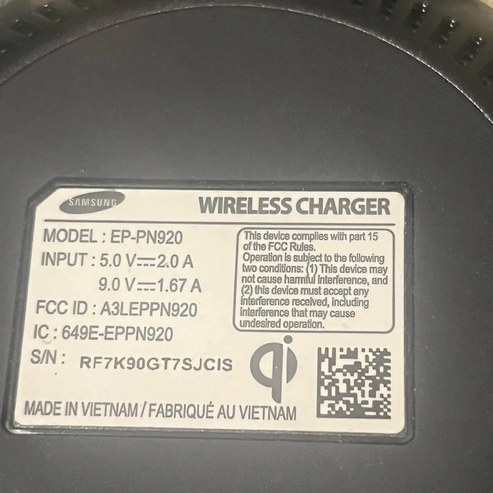 Samsung Black Fast Charge Pad
